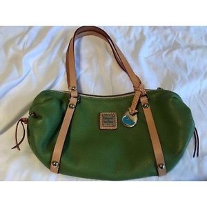 Dooney & Bourke Small Emma Bag Leaf Green Leather